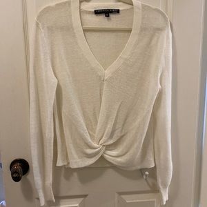 Veronica Beard Linen Sweater M EUC